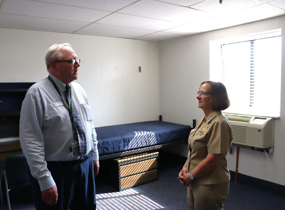 CNO makes pivotal visit to Huntington Hall