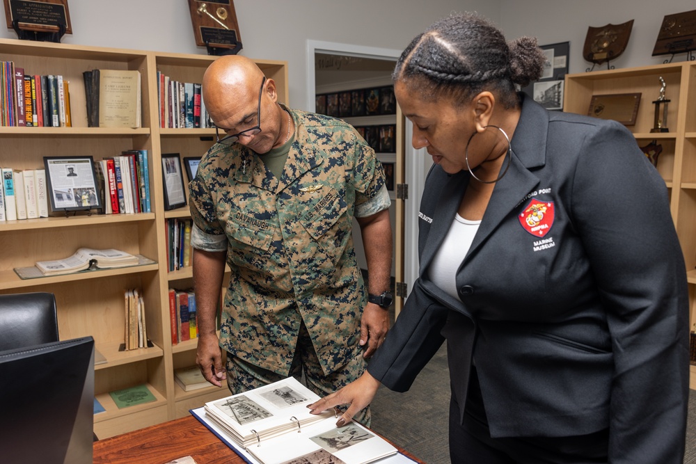 Lt. Gen. Brian Cavanaugh visits the Montford Point Marine Museum
