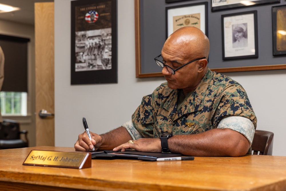 Lt. Gen. Brian Cavanaugh visits the Montford Point Marine Museum