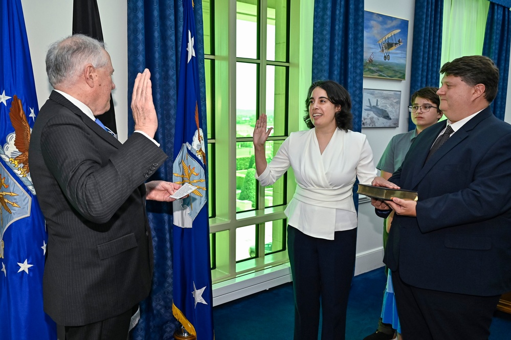 SecAF Kendall swears-in USecAF Dalton