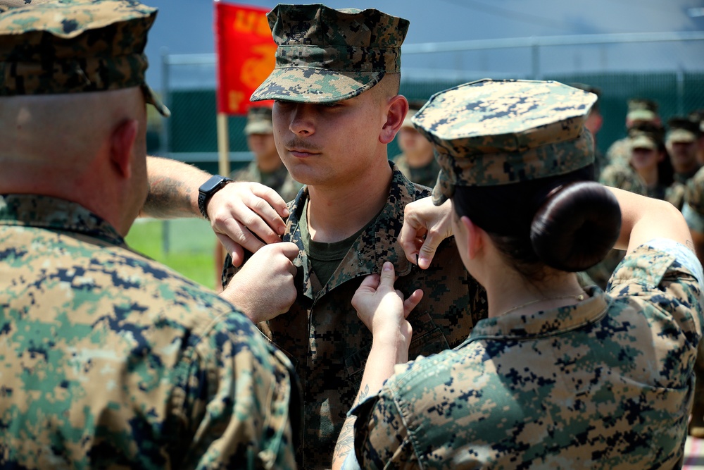 King Meritoriously Promoted to Sergeant at Blount Island
