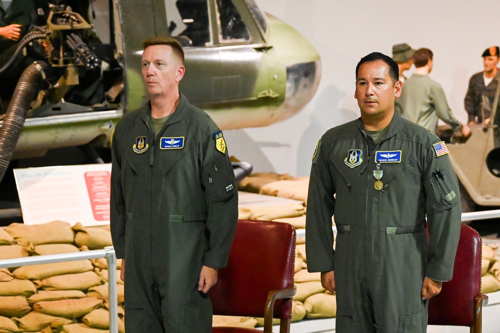 Maj. Michael Medrano receives Airman's Medal for heroism