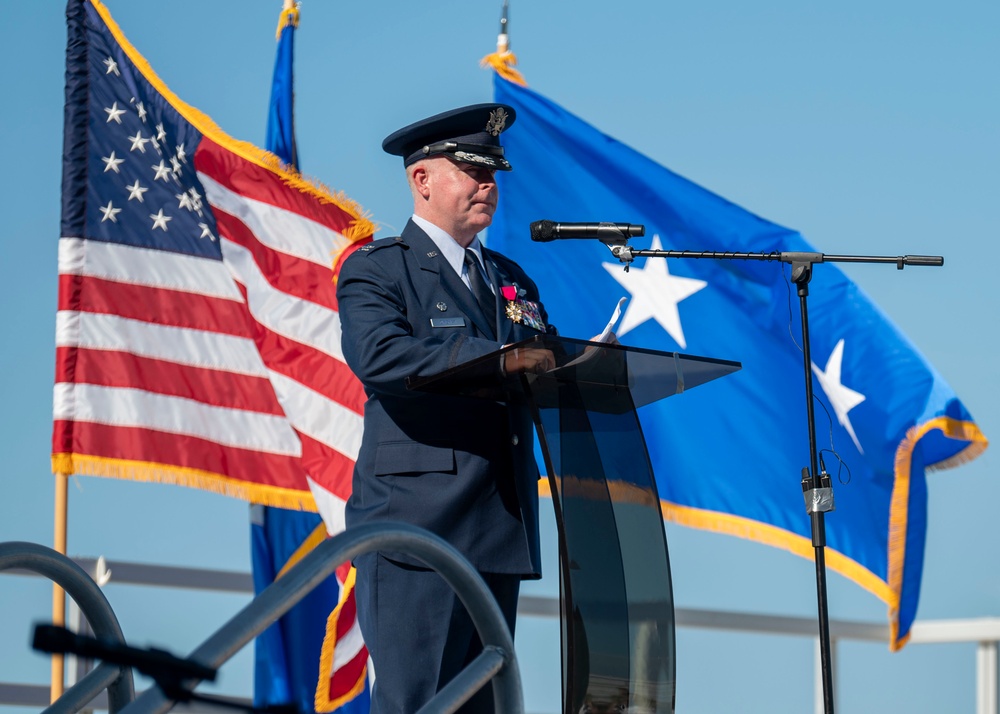 Passing the guidon: Col. Edward Szczepanik takes command of the 6th Air Refueling Wing