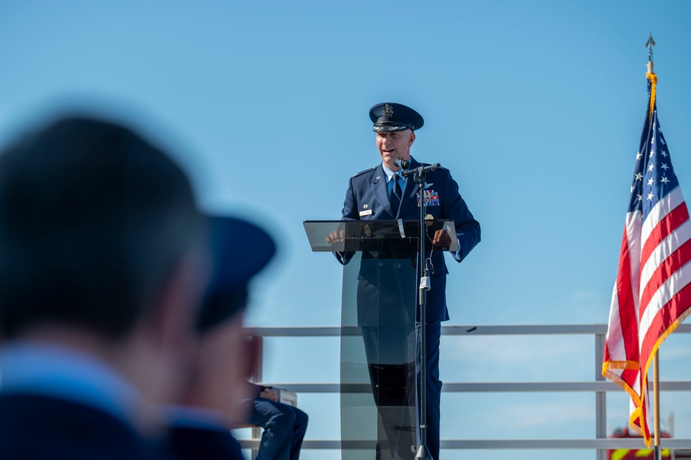 Passing the guidon: Col. Edward Szczepanik takes command of the 6th Air Refueling Wing