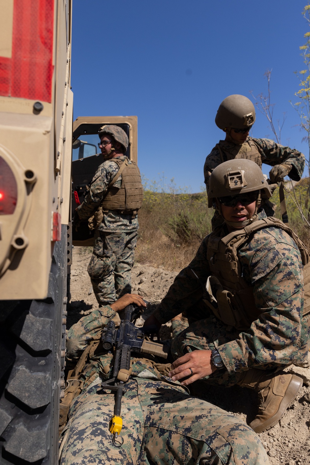 I MSB Marines participate in tactical convoy course