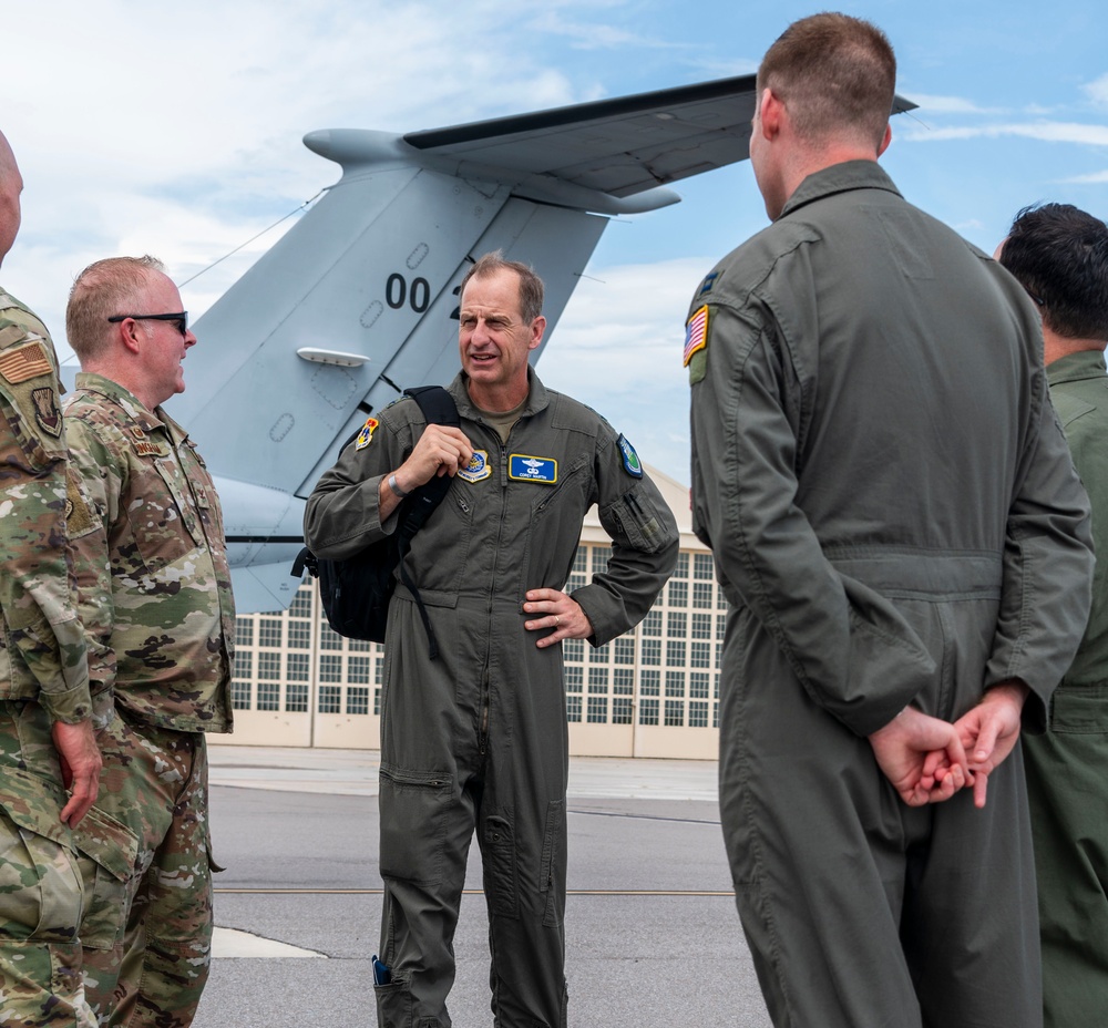 18th Air Force commander Maj. Gen. Corey Martin visits MacDill Air Force Base