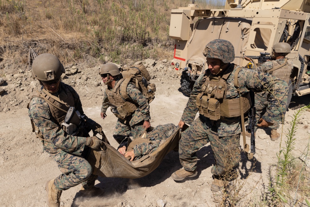 I MSB Marines participate in tactical convoy course