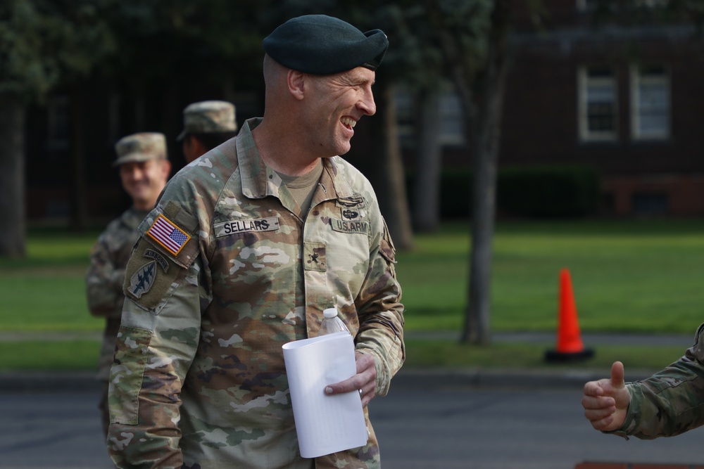 Officer candidates graduate