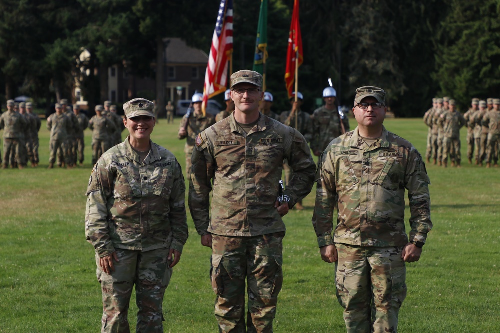 Officer candidate is recognized at graduation ceremony