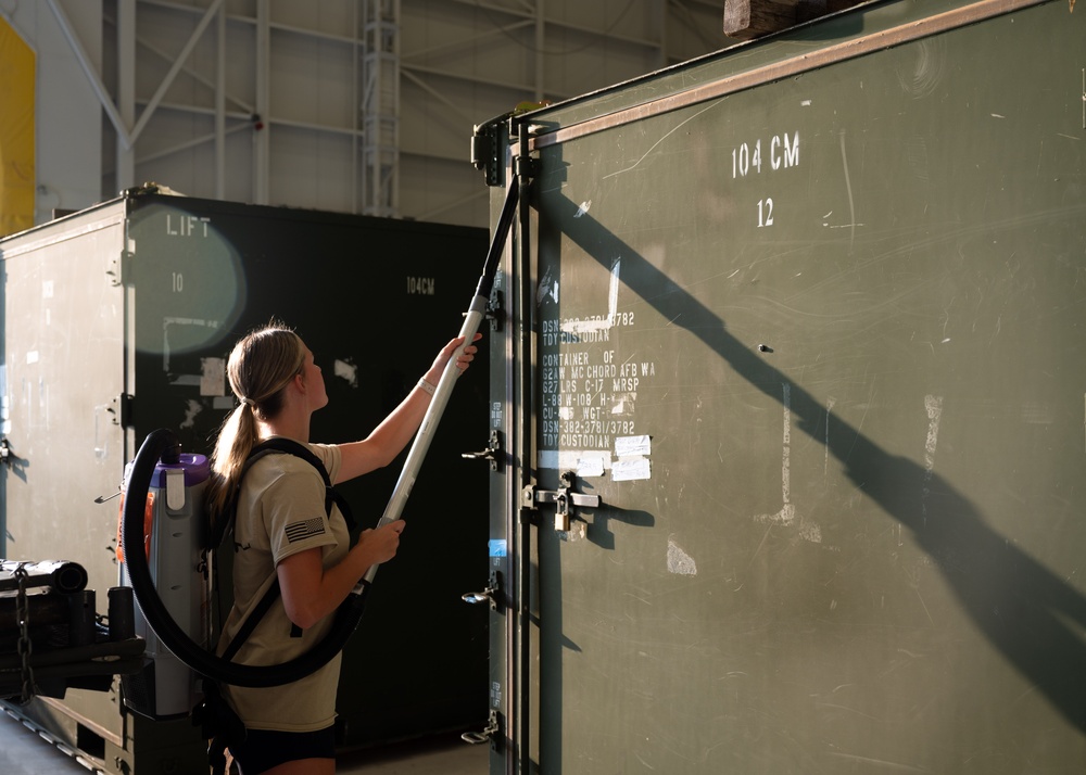 JBLM Airmen, Soldiers prepare equipment for OKR