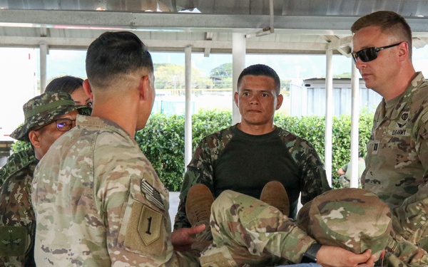 US, Colombian paratroopers conduct medical rehearsals before HYDRA III 2024 airborne jump