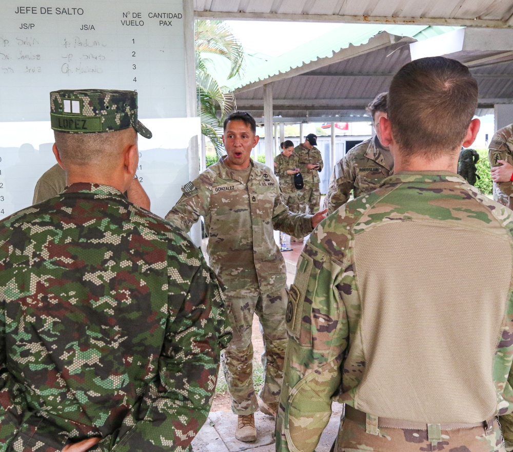 US, Colombian paratroopers conduct medical rehearsals before HYDRA III 2024 airborne jump
