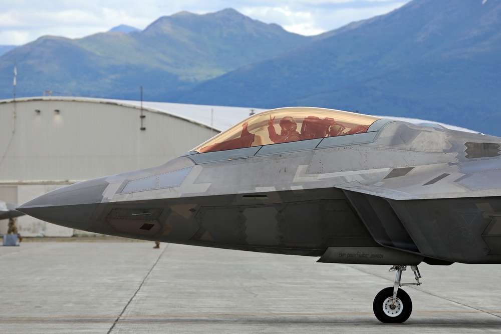 ANG 176th WNG conducts FARP training with 477th FG F-22 Raptors