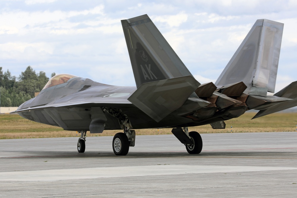 ANG 176th WNG conducts FARP training with 477th FG F-22 Raptors