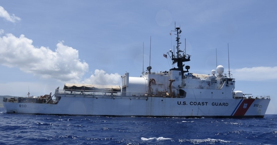 Coast Guard Cutter Thetis patrols the Windward Passage and Florida Straits