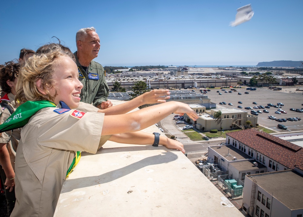 Airboss meets with Boy Scouts of America Members