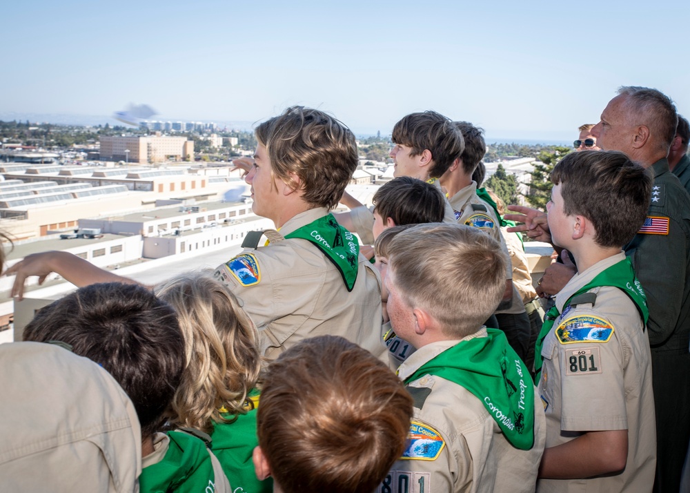 Airboss meets with Boy Scouts of America Members