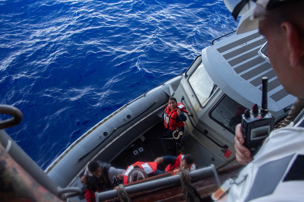 USS America (LHA 6) Conducts Small Boat Operations