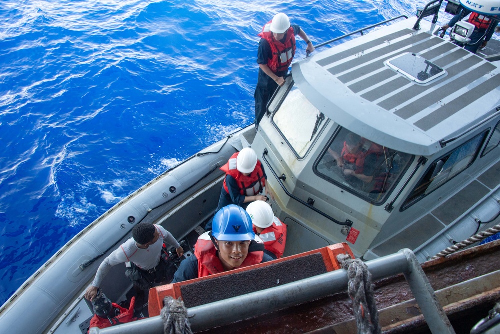 USS America (LHA 6) Conducts Small Boat Operations