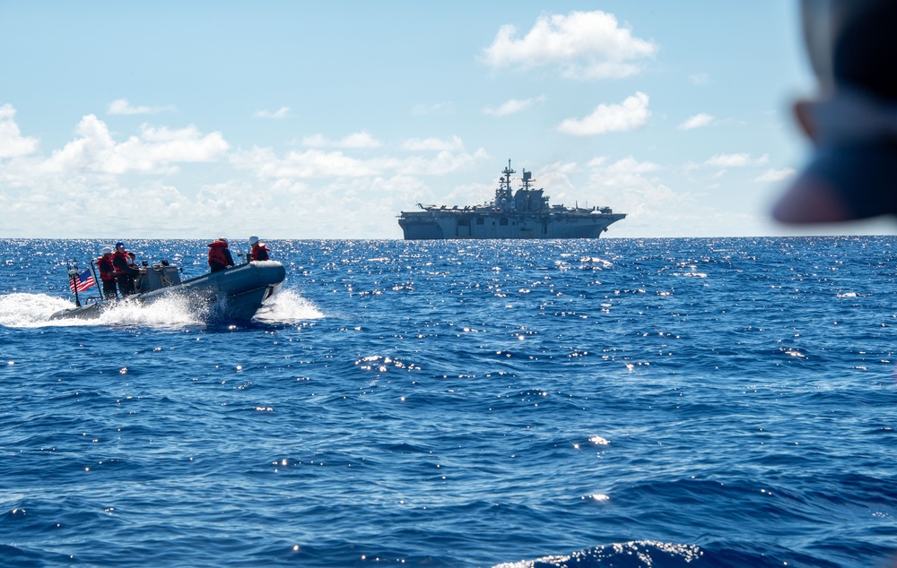 USS America (LHA 6) Conducts Small Boat Operations