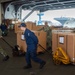 USS Ronald Reagan (CVN 76) Sailors prepare to cross deck to USS George Washington (CVN 73)