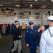 USS Ronald Reagan (CVN 76) Sailors prepare to cross deck to USS George Washington (CVN 73)