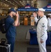 USS Ronald Reagan (CVN 76) Sailors prepare to cross deck to USS George Washington (CVN 73)