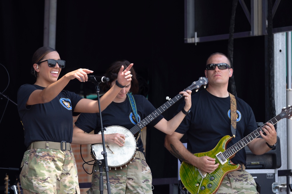 67th Army Band performs at Depot Plaza for Cheyenne Day