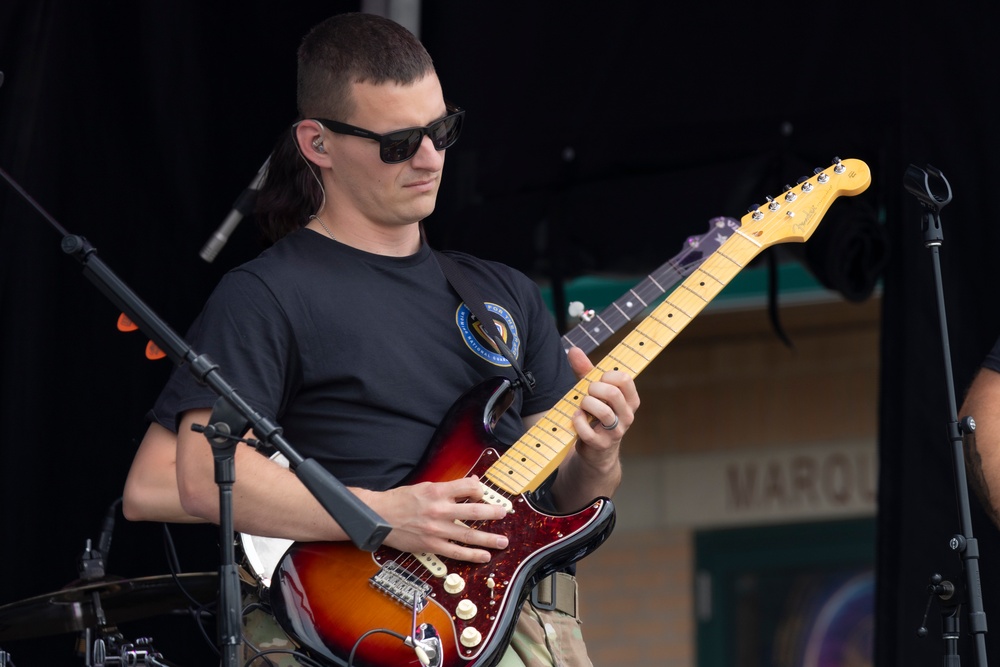 67th Army Band performs at Depot Plaza for Cheyenne Day