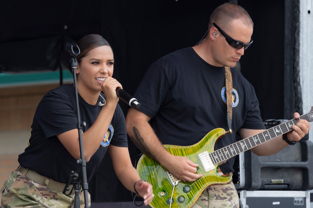 67th Army Band performs at Depot Plaza for Cheyenne Day