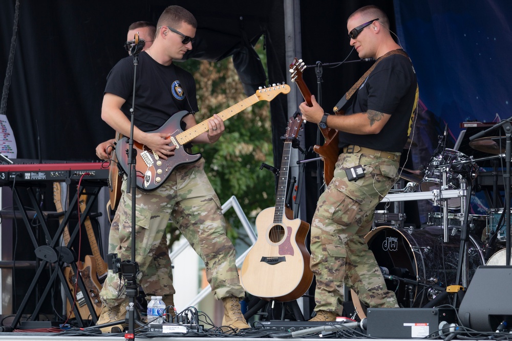 67th Army Band performs at Depot Plaza for Cheyenne Day