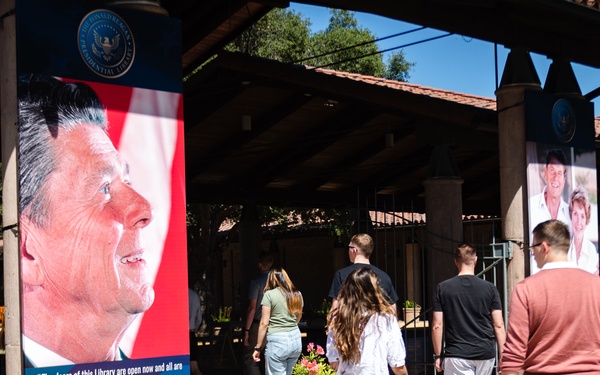 USS Ronald Reagan (CVN 76) Sailors visit the Ronald Reagan Presidential Library