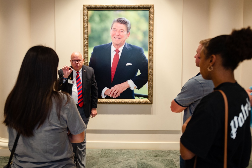 USS Ronald Reagan (CVN 76) Sailors visit the Ronald Reagan Presidential Library