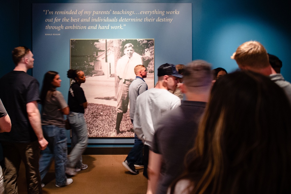 USS Ronald Reagan (CVN 76) Sailors visit the Ronald Reagan Presidential Library