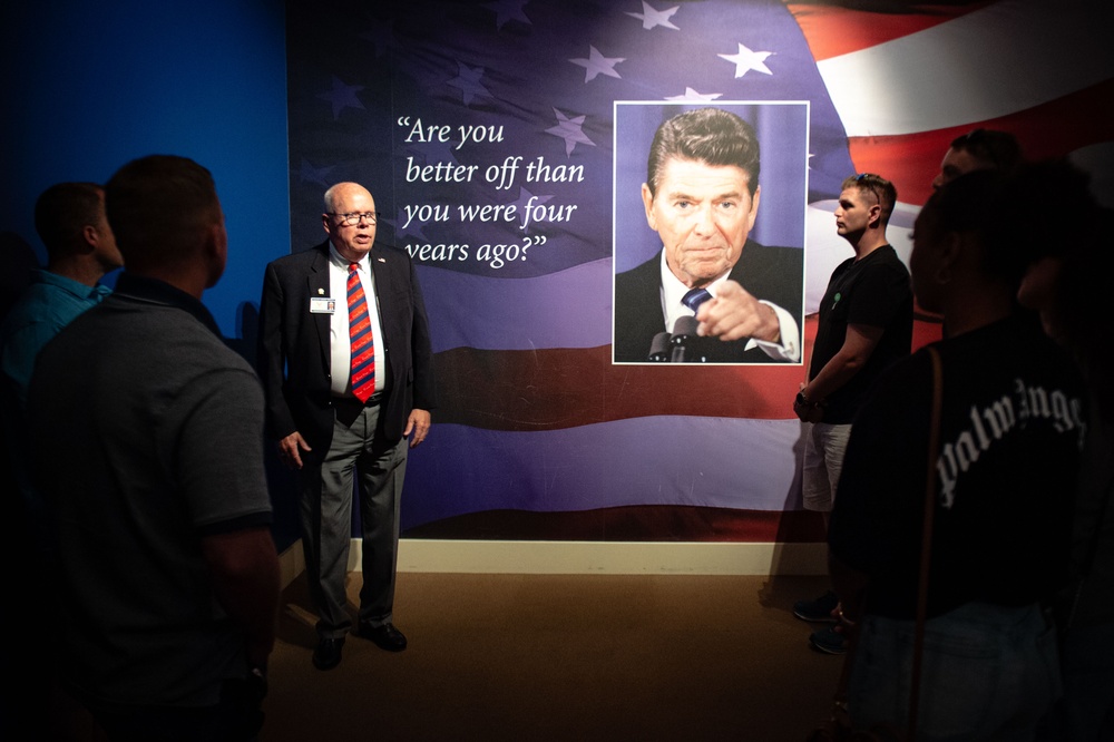 USS Ronald Reagan (CVN 76) Sailors visit the Ronald Reagan Presidential Library