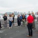 USS Ronald Reagan (CVN 76) hosts members of the USS Midway museum