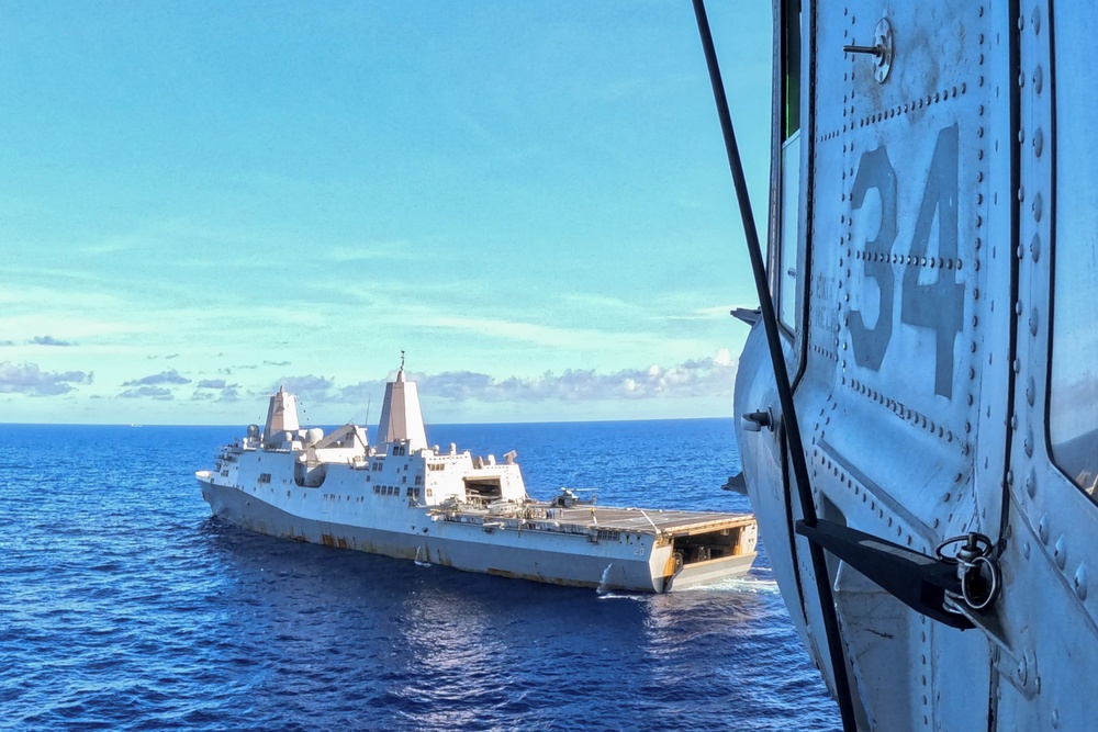 VMM 262 supports helicopter raid on Ie Shima