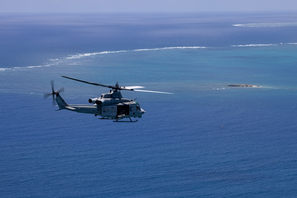 VMM 262 supports helicopter raid on Ie Shima