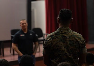 MOH Recipient Dakota Meyer Visits MCBH and 3d LCT Scouts