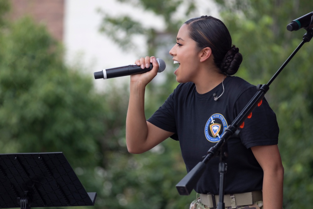 67th Army Band performs at Depot Plaza for Cheyenne Day