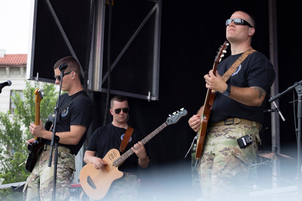 67th Army Band performs at Depot Plaza for Cheyenne Day