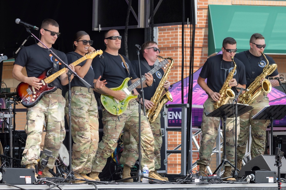 67th Army Band performs at Depot Plaza for Cheyenne Day