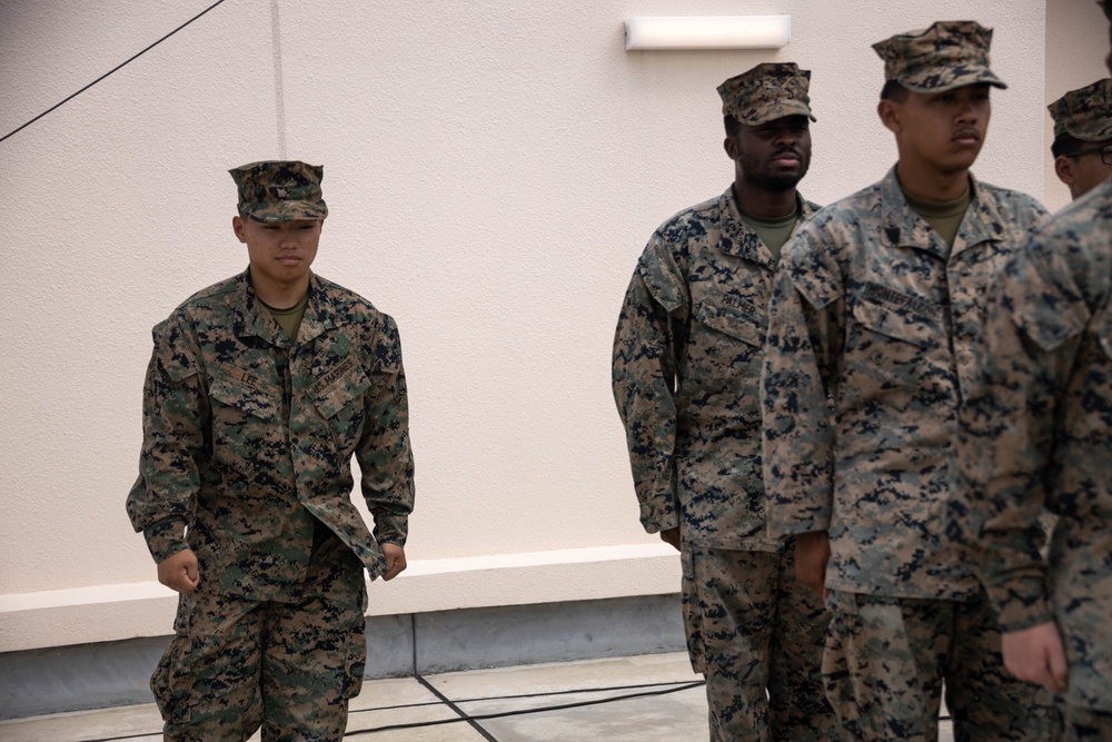 RD24 | 12th MLR Promotes Lance Cpl. Lee to Noncommissioned Officer Ranks on JGSDF Camp Ishigaki