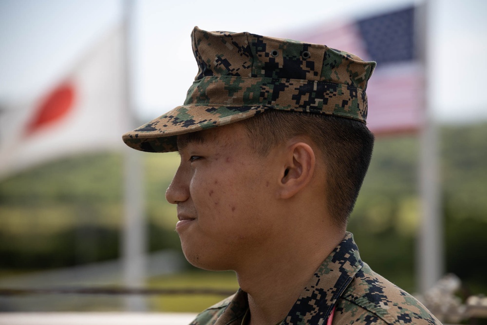 RD24 | 12th MLR Promotes Lance Cpl. Lee to Noncommissioned Officer Ranks on JGSDF Camp Ishigaki