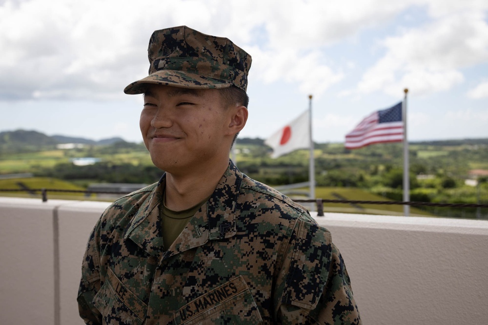 RD24 | 12th MLR Promotes Lance Cpl. Lee to Noncommissioned Officer Ranks on JGSDF Camp Ishigaki