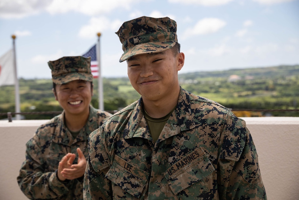 RD24 | 12th MLR Promotes Lance Cpl. Lee to Noncommissioned Officer Ranks on JGSDF Camp Ishigaki