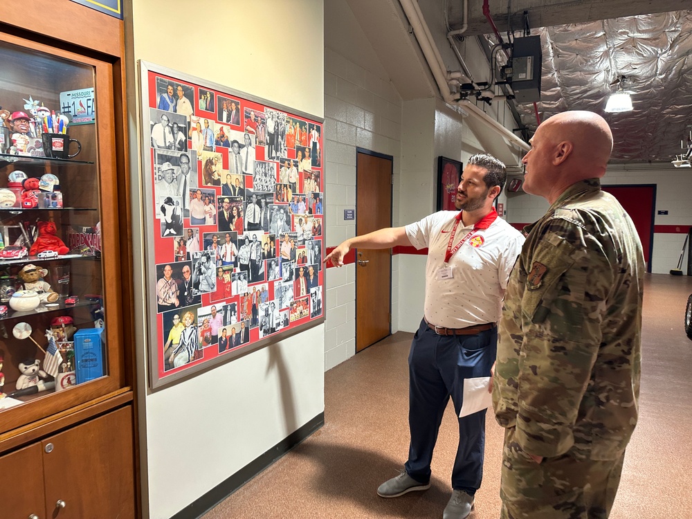 Brig. Gen. McDonough Visits Busch Stadium