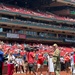 Brigadier General Daniel R. McDonough on the Field of Busch Stadium