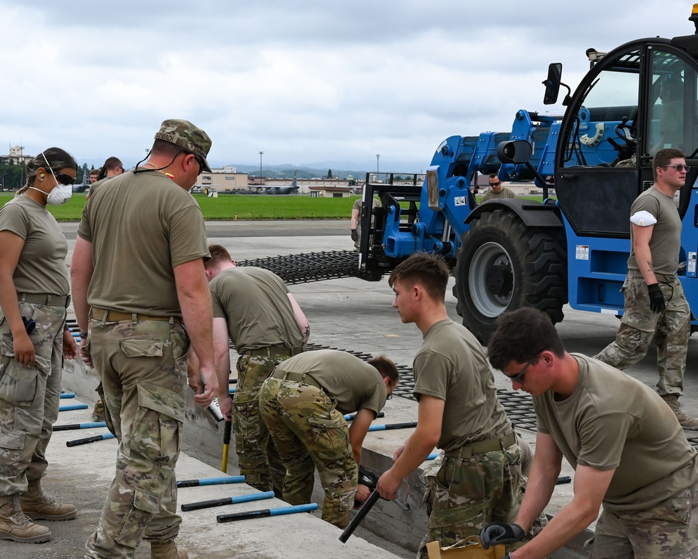155th Civil Engineering Squadron deployment for training at Yokota Air Base