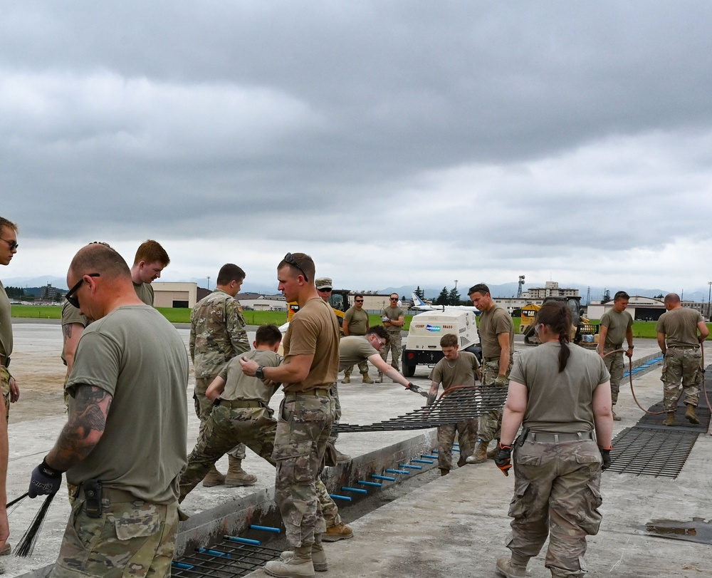 155th Civil Engineering Squadron deployment for training at Yokota Air Base